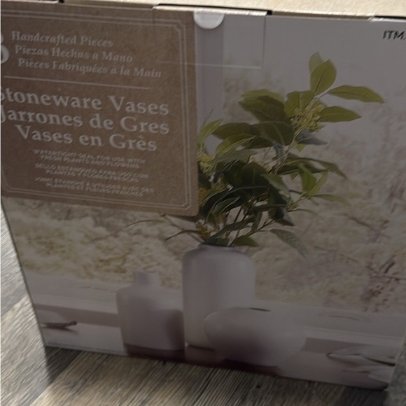 Stoneware Vases Set - white - Picture 5 of 5